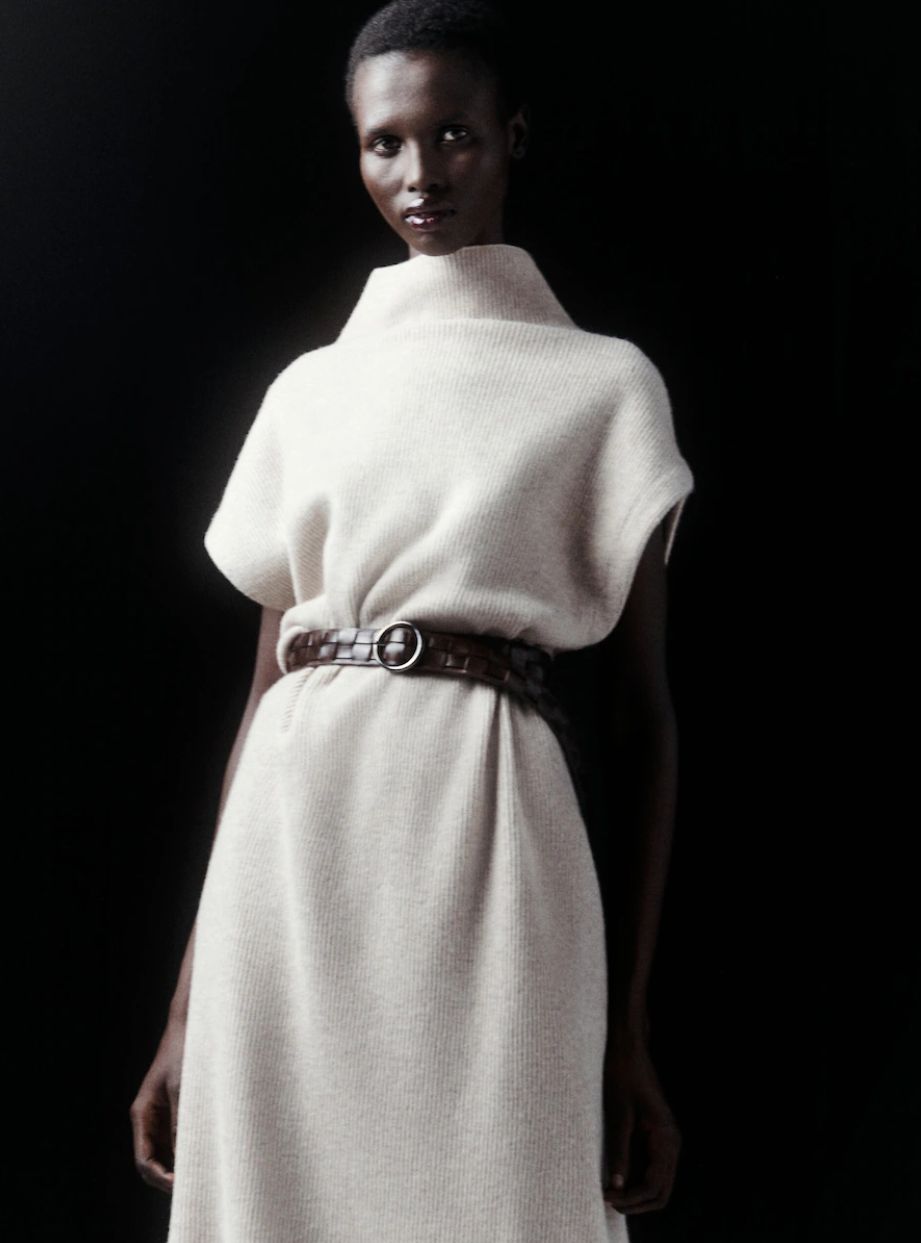 massimo dutti, pletena haljina