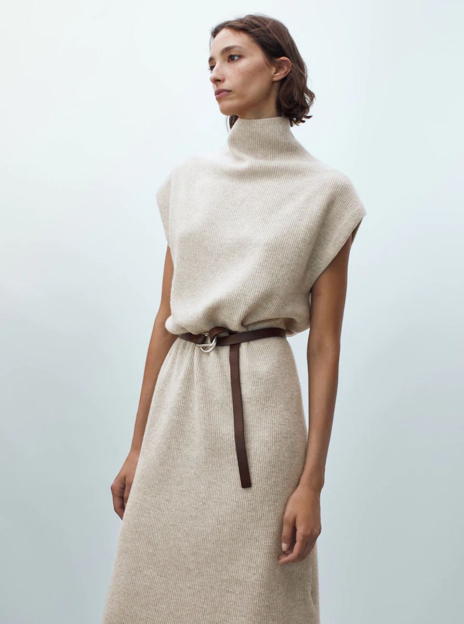 massimo dutti, pletena haljina