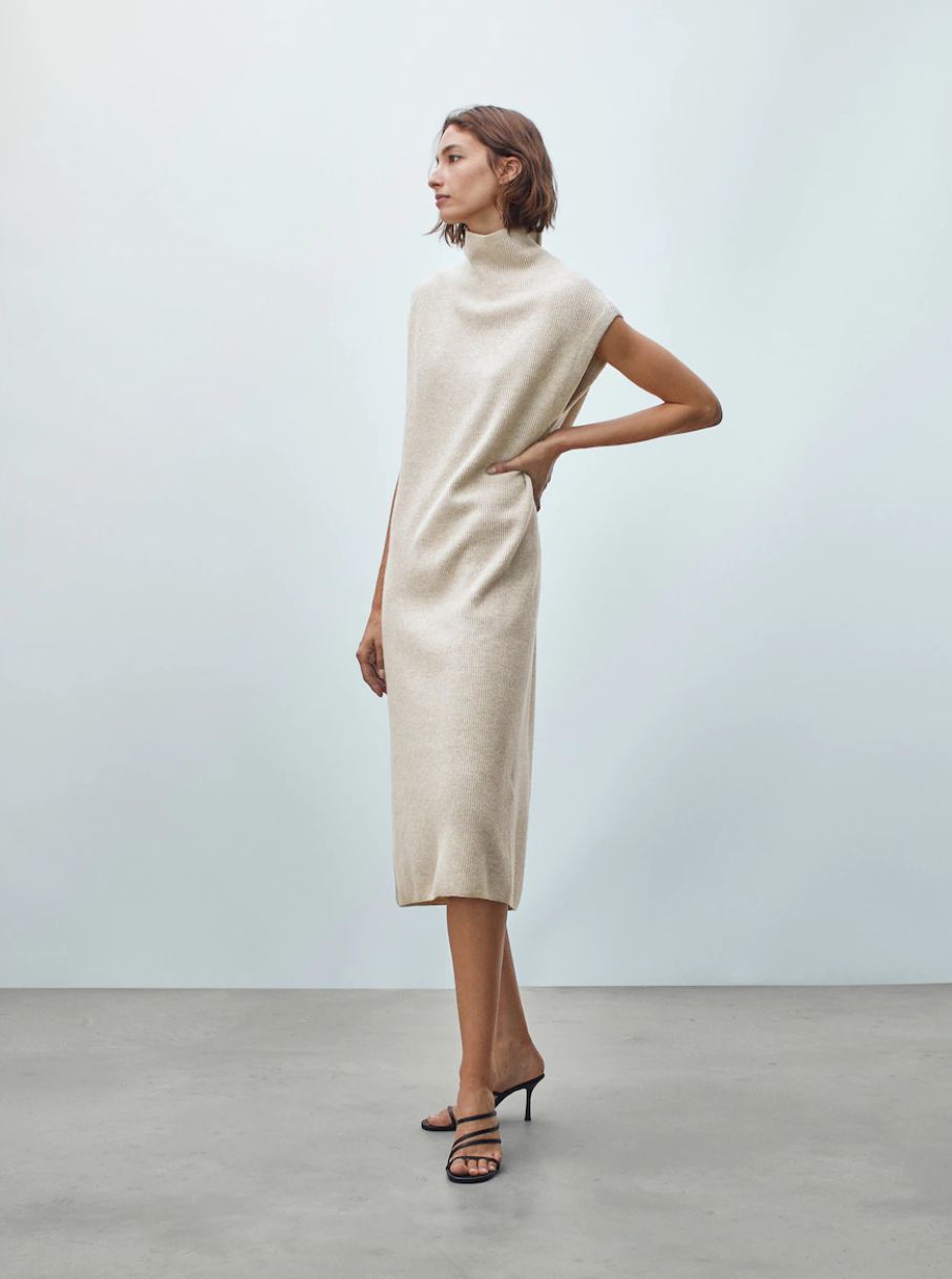 massimo dutti, pletena haljina