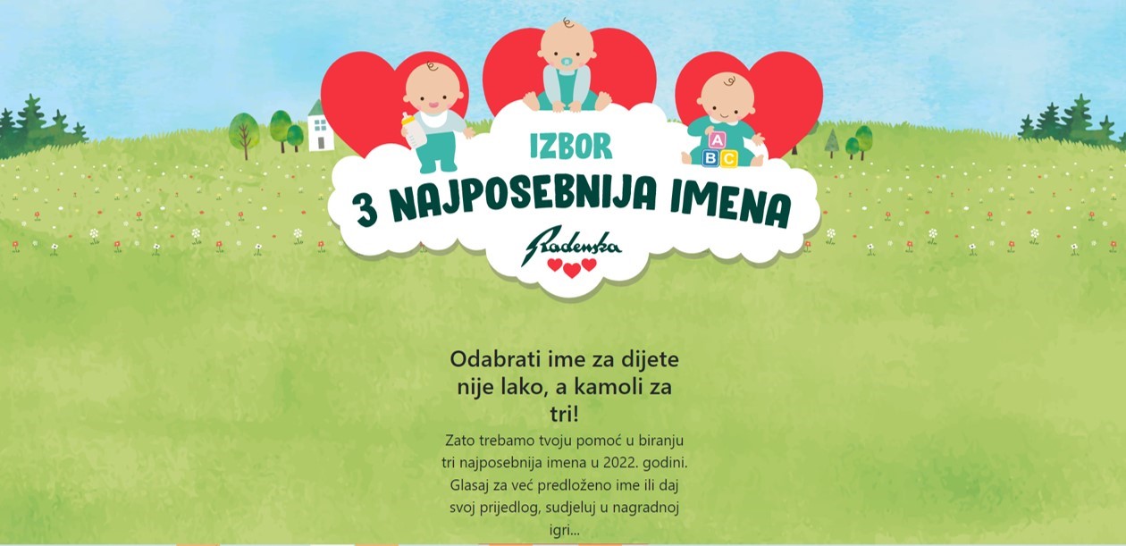 Koja su tri trenutno najposebnija imena za djecu?