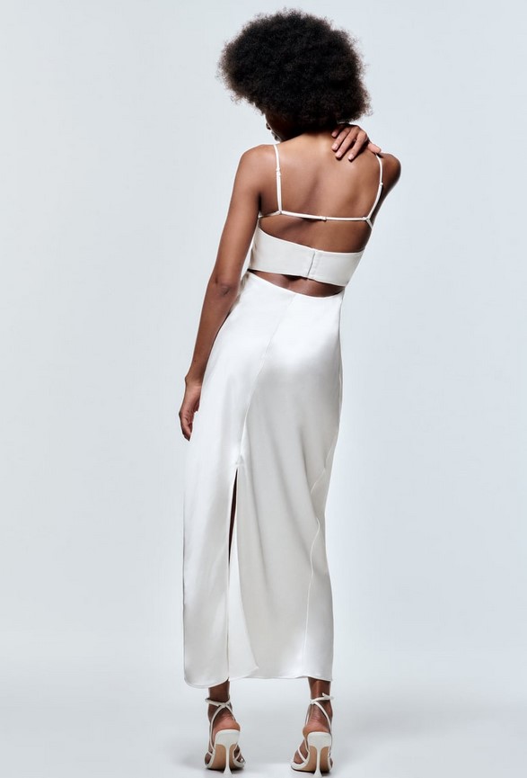 zara satin haljina