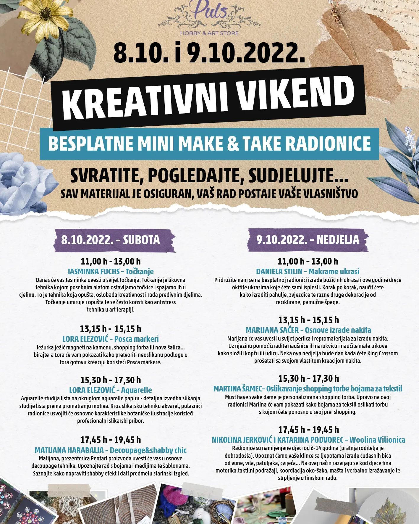 Kreativni vikend program