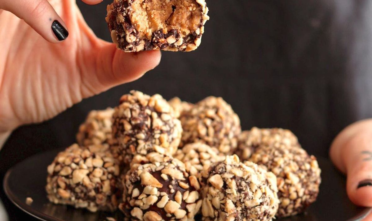 veganske peanut butter kuglice