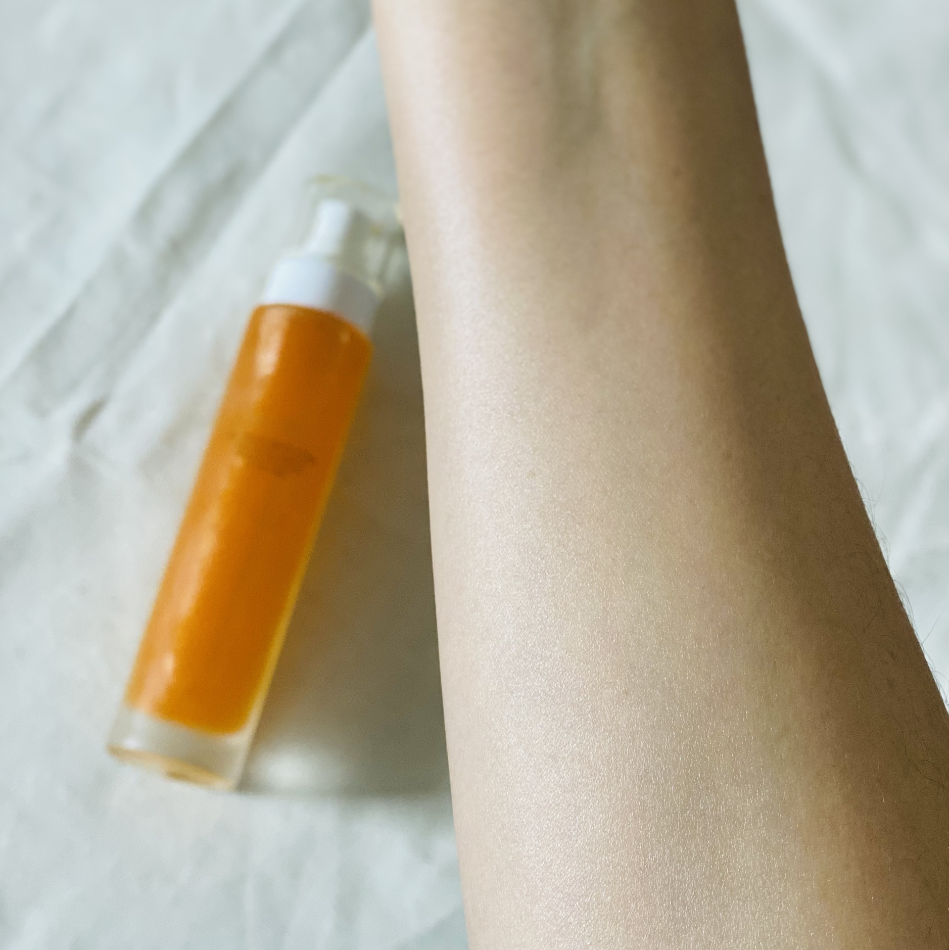 Body Elixir nakon razmazivanja