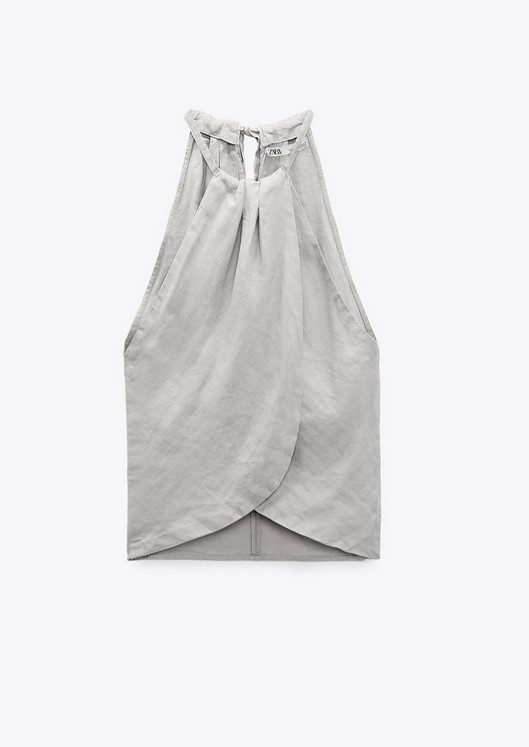 zara ljetni laneni top