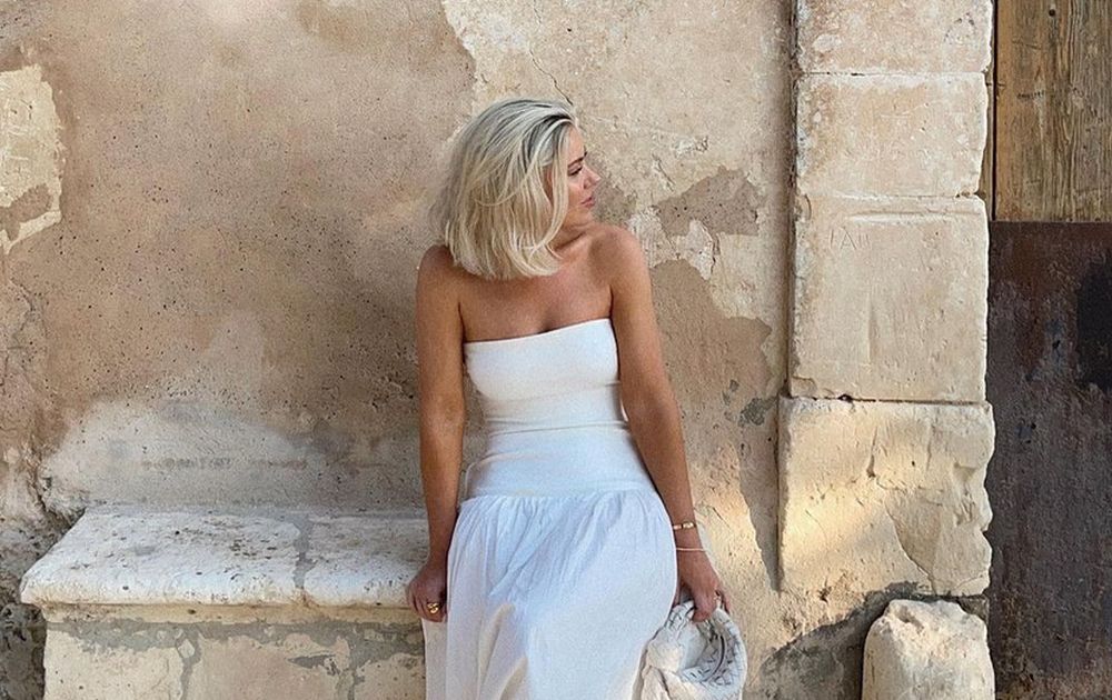 bijela ljetna haljina kombinacije