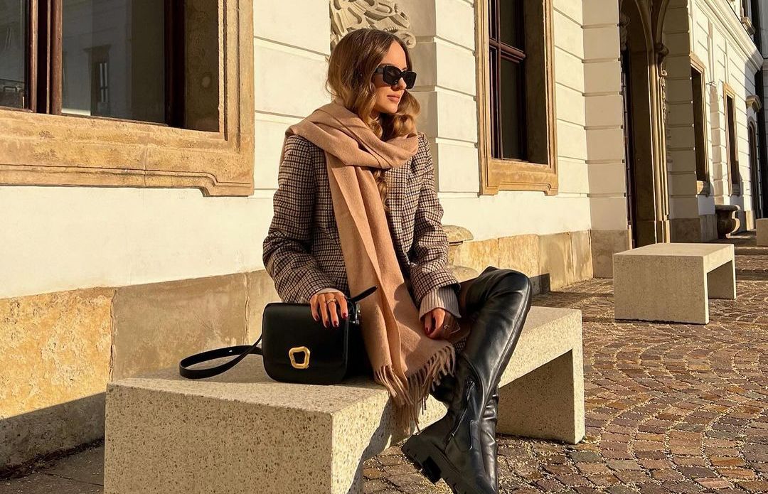 kako nositi zimski šal