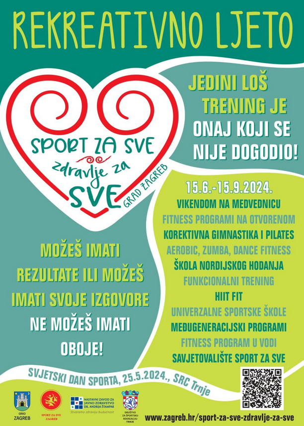 rekreativno ljeto zagreb