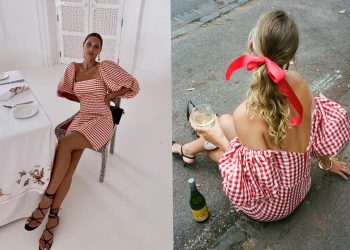 crveni gingham uzorak