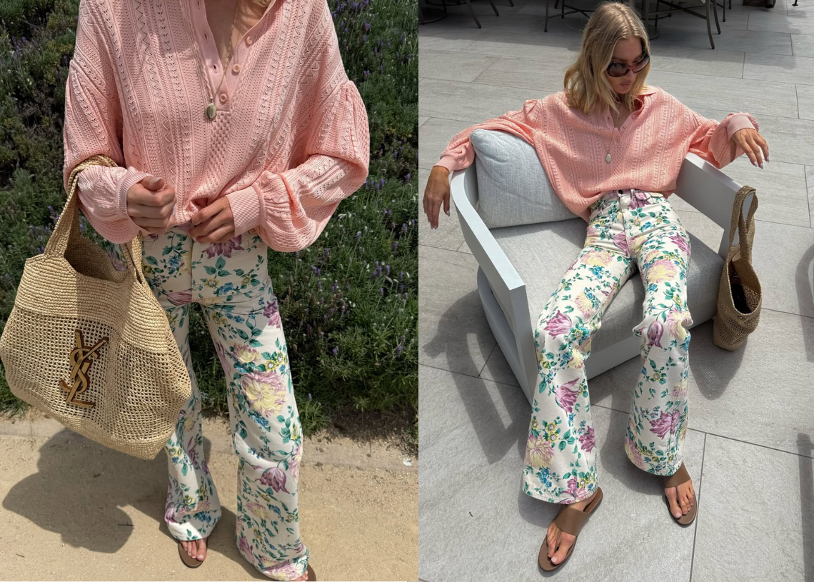 Traperice sa cvjetnim uzorkom