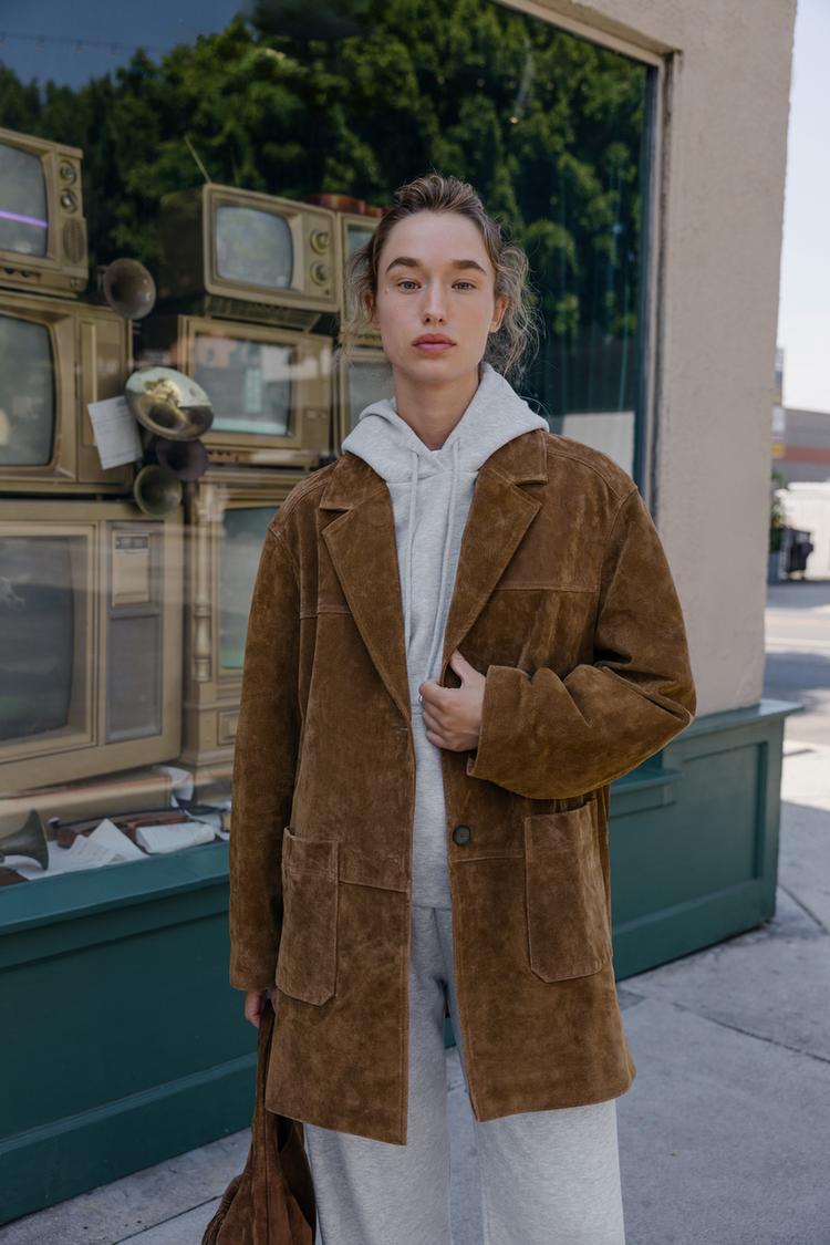 Brušena koža trend - komadi iz Zare