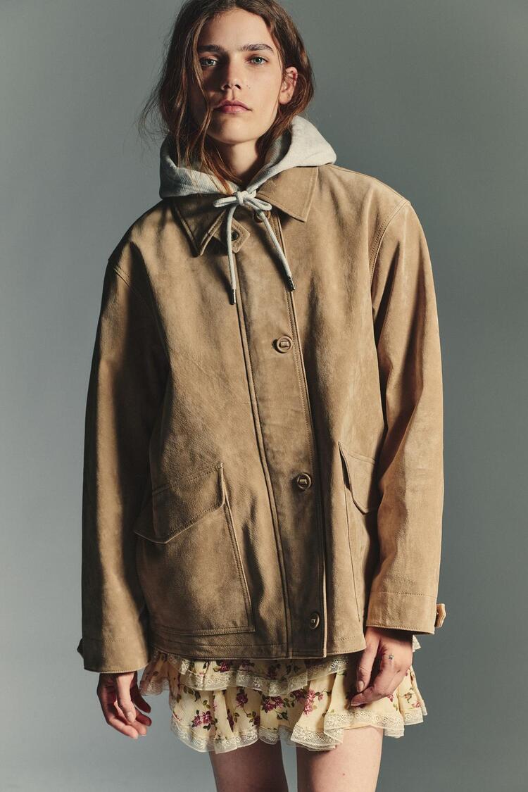 Brušena koža trend - komadi iz Zare