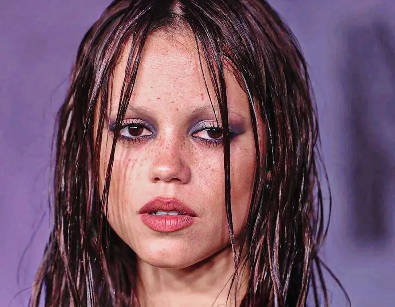 clean grunge make-up