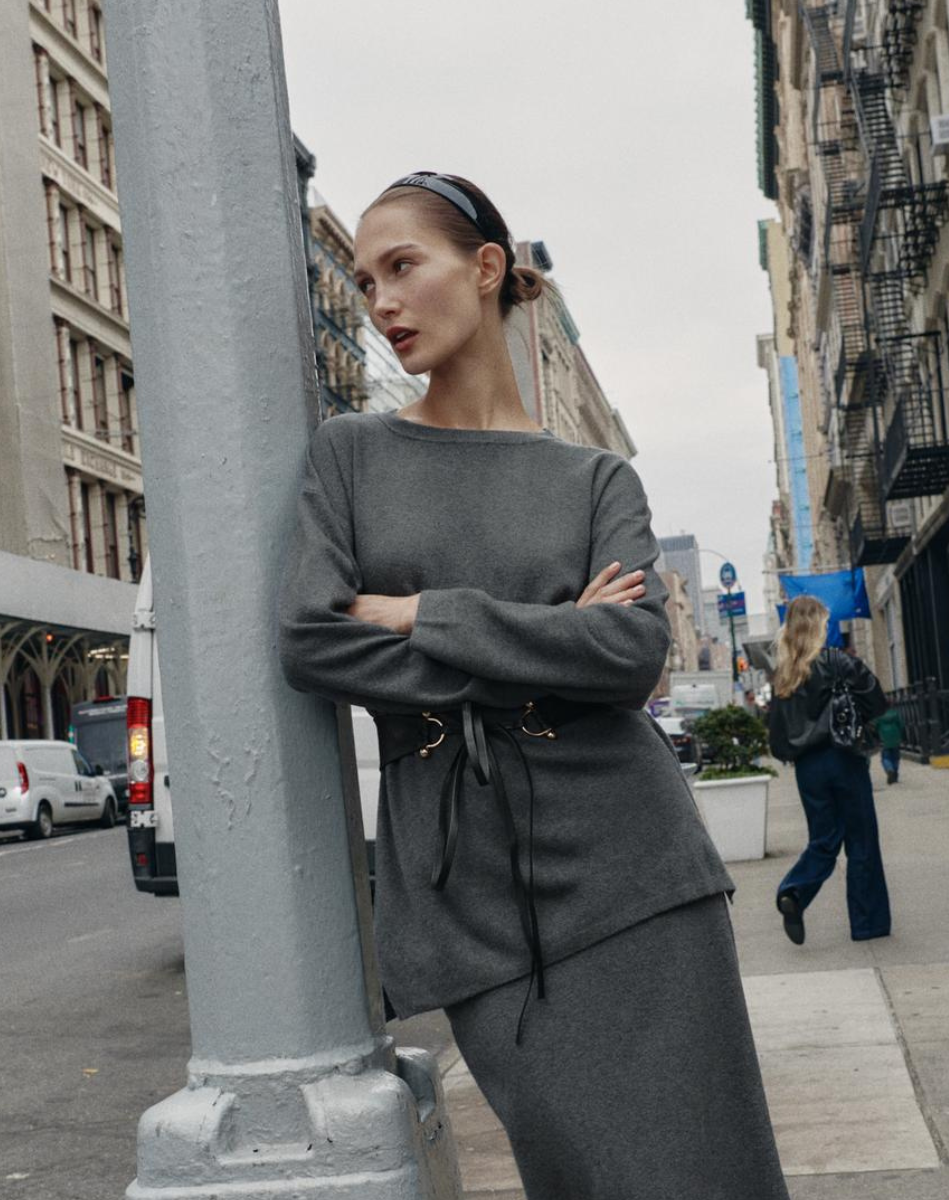 Siva midi suknja iz Zare Black Friday