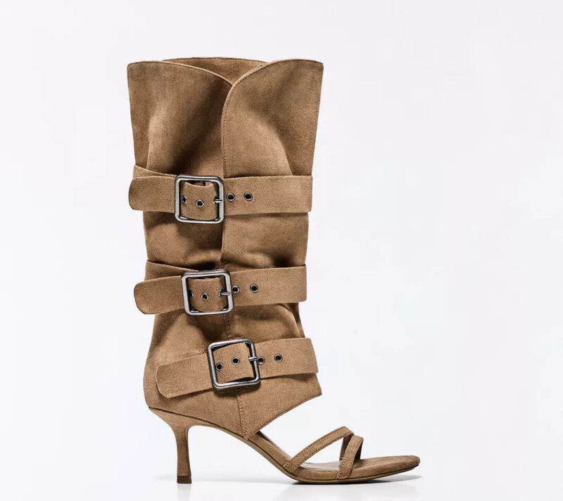 Open-toe čizme
