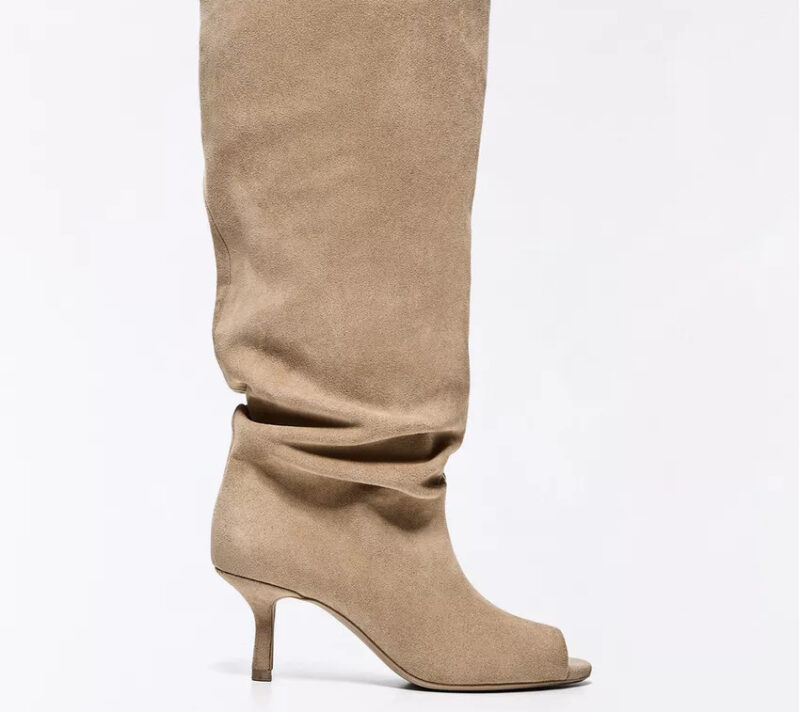 Open-toe čizme