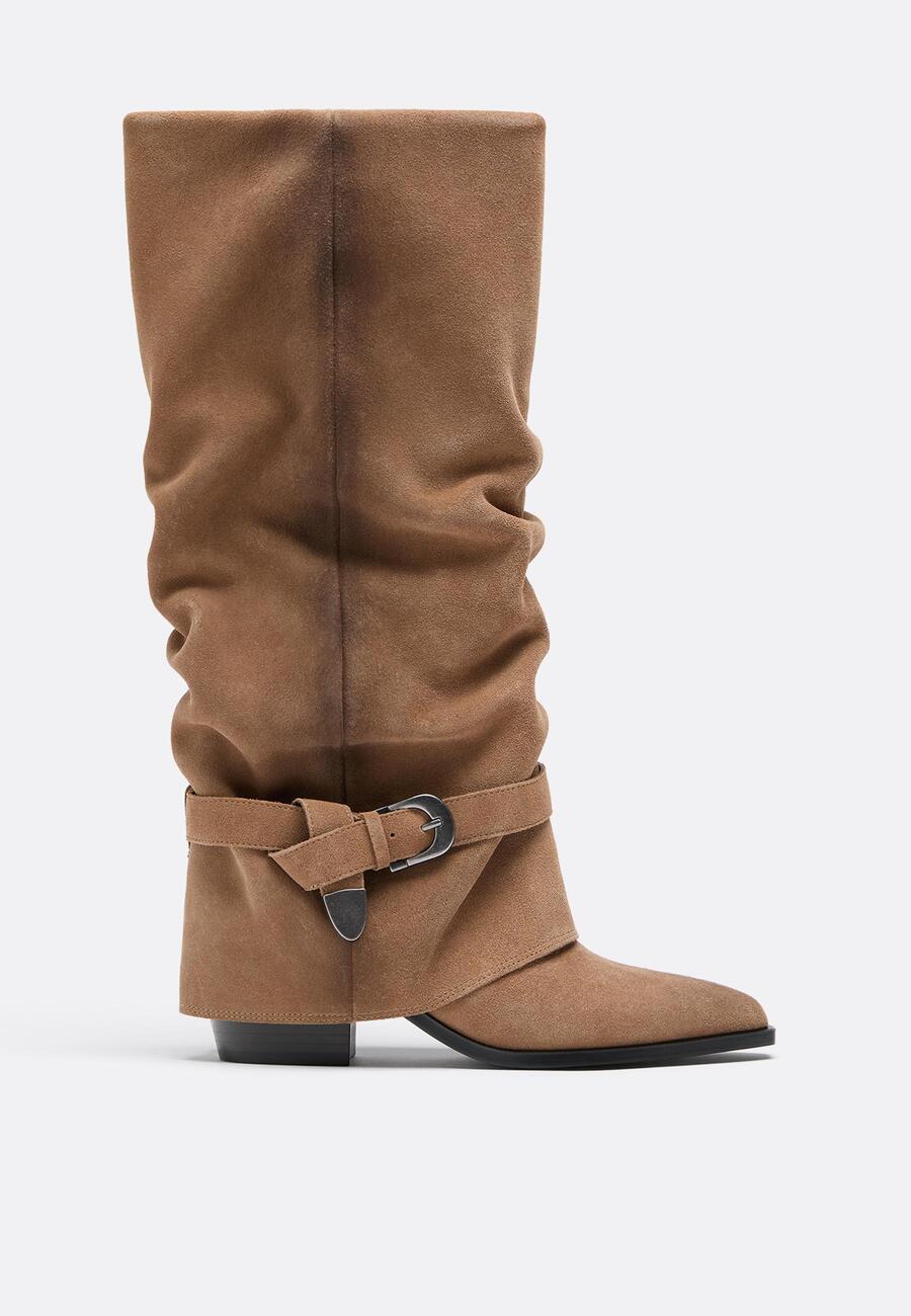 Stradivarius čizme od brušene kože