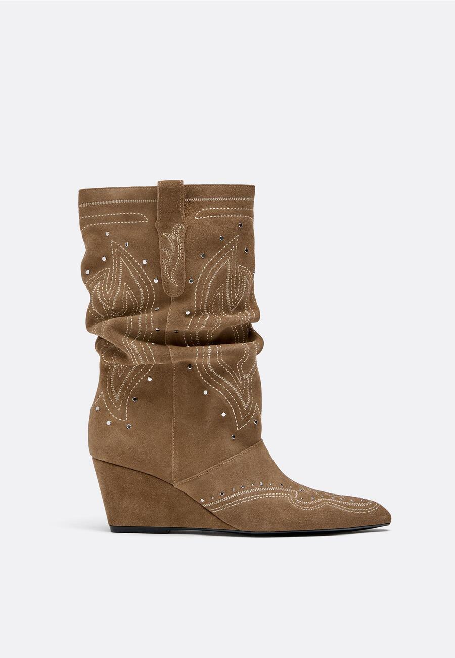 Stradivarius čizme od brušene kože