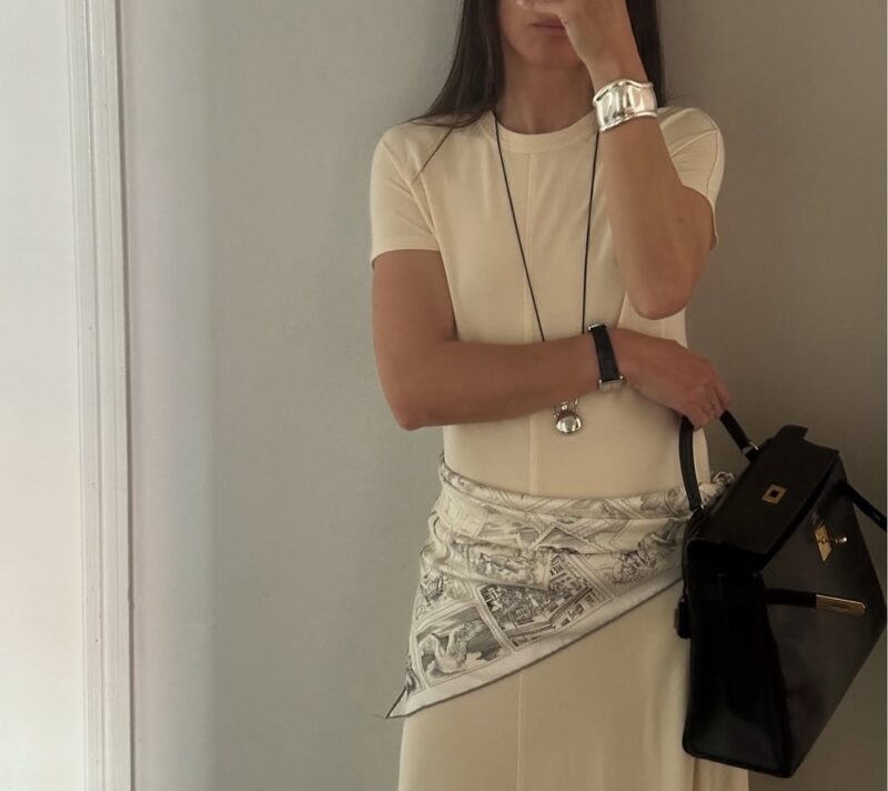 Svilena marama kao pojas