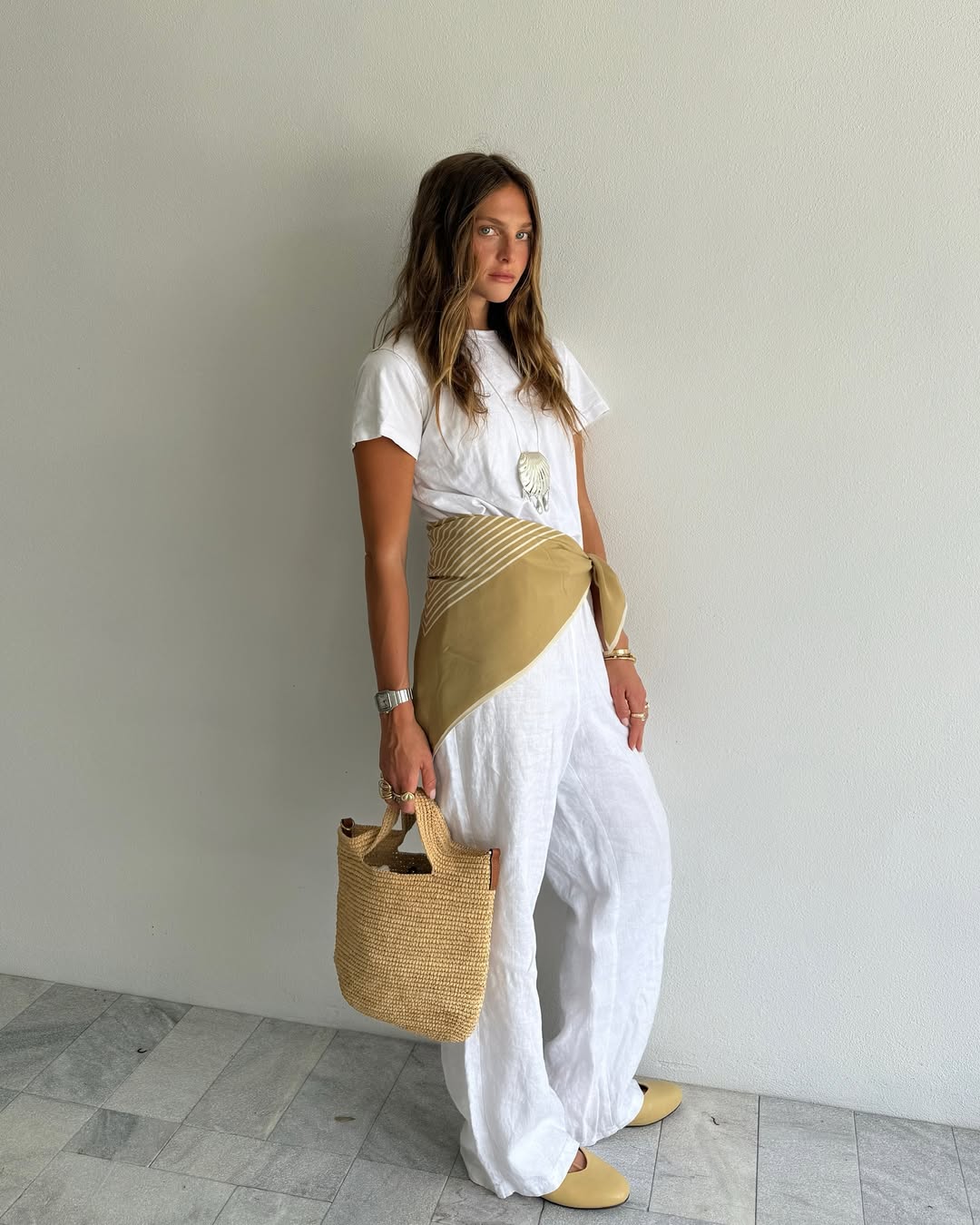 Svilena marama kao pojas