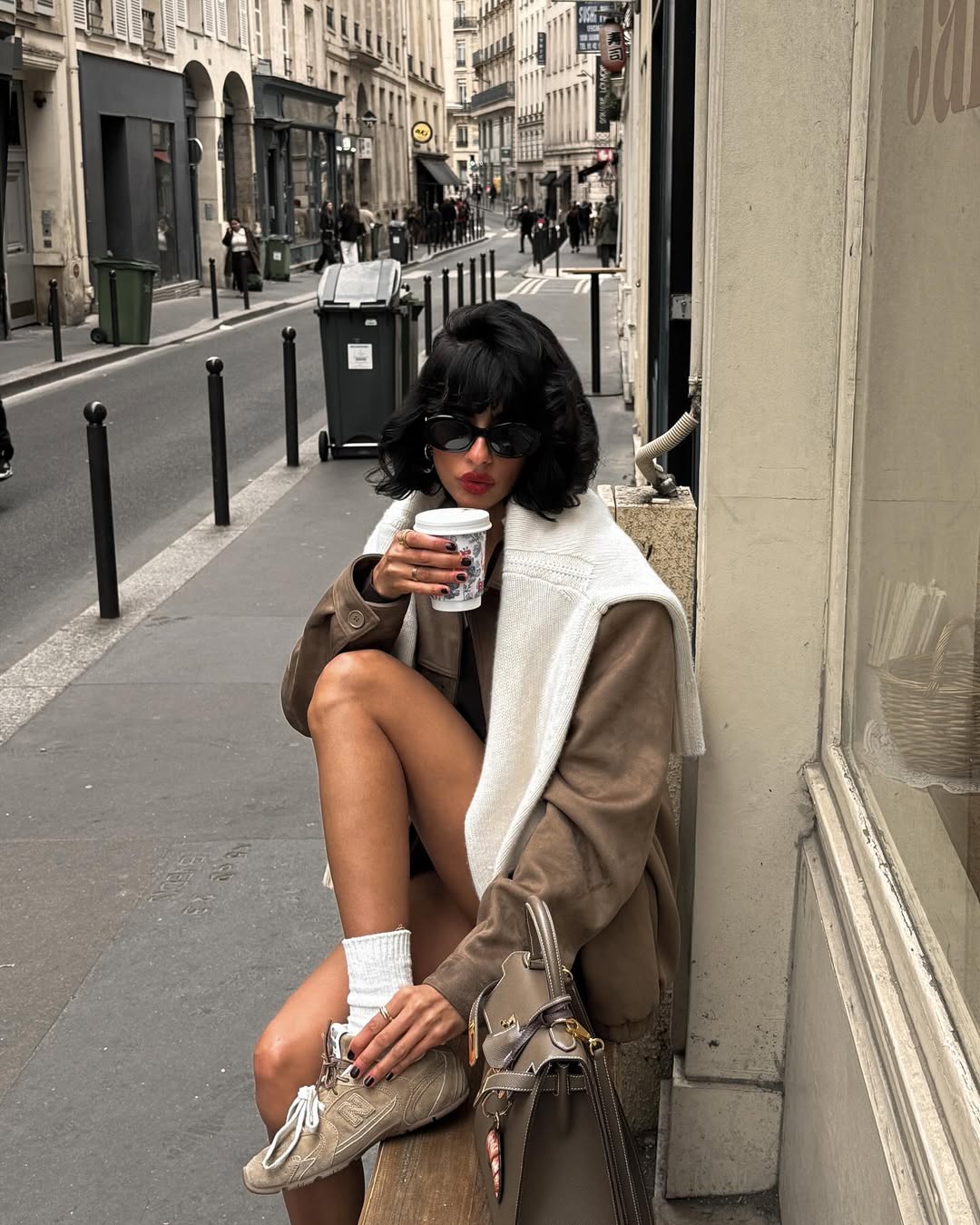 Deichmann smeđe suede tenisice