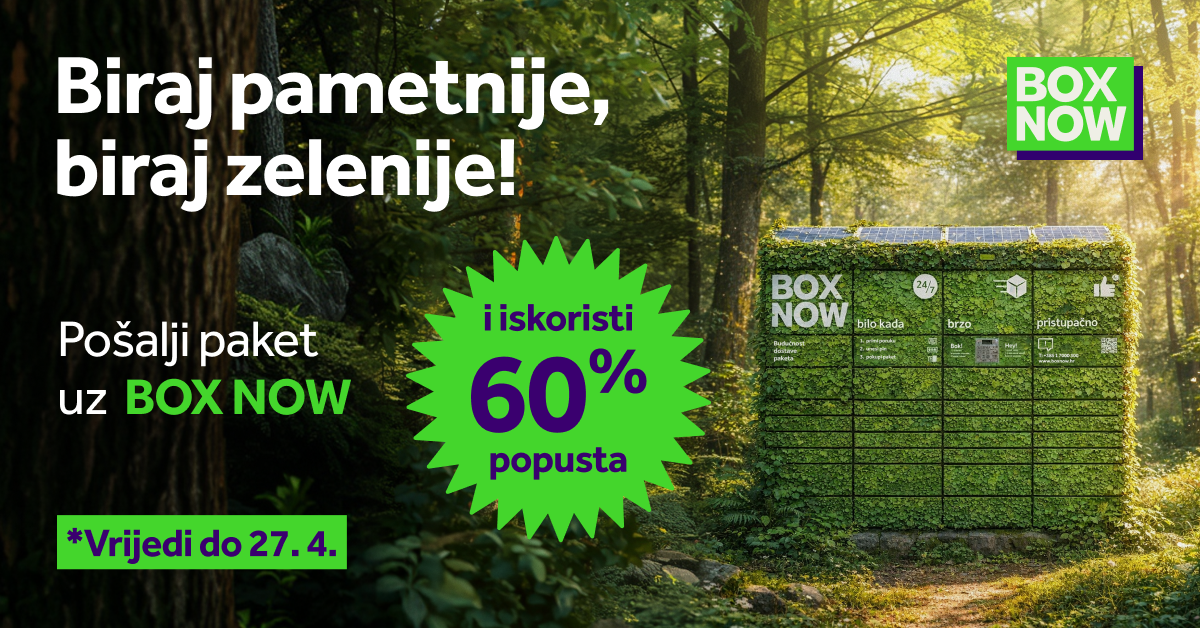 BOX NOW ima sjajan popust na slanje paketa uslugom 