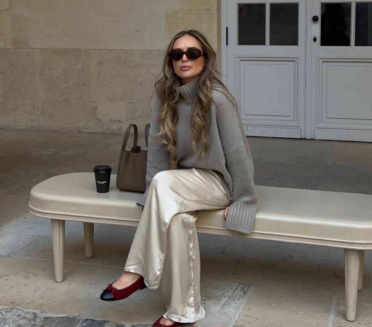 Satenske hlače iz high streeta