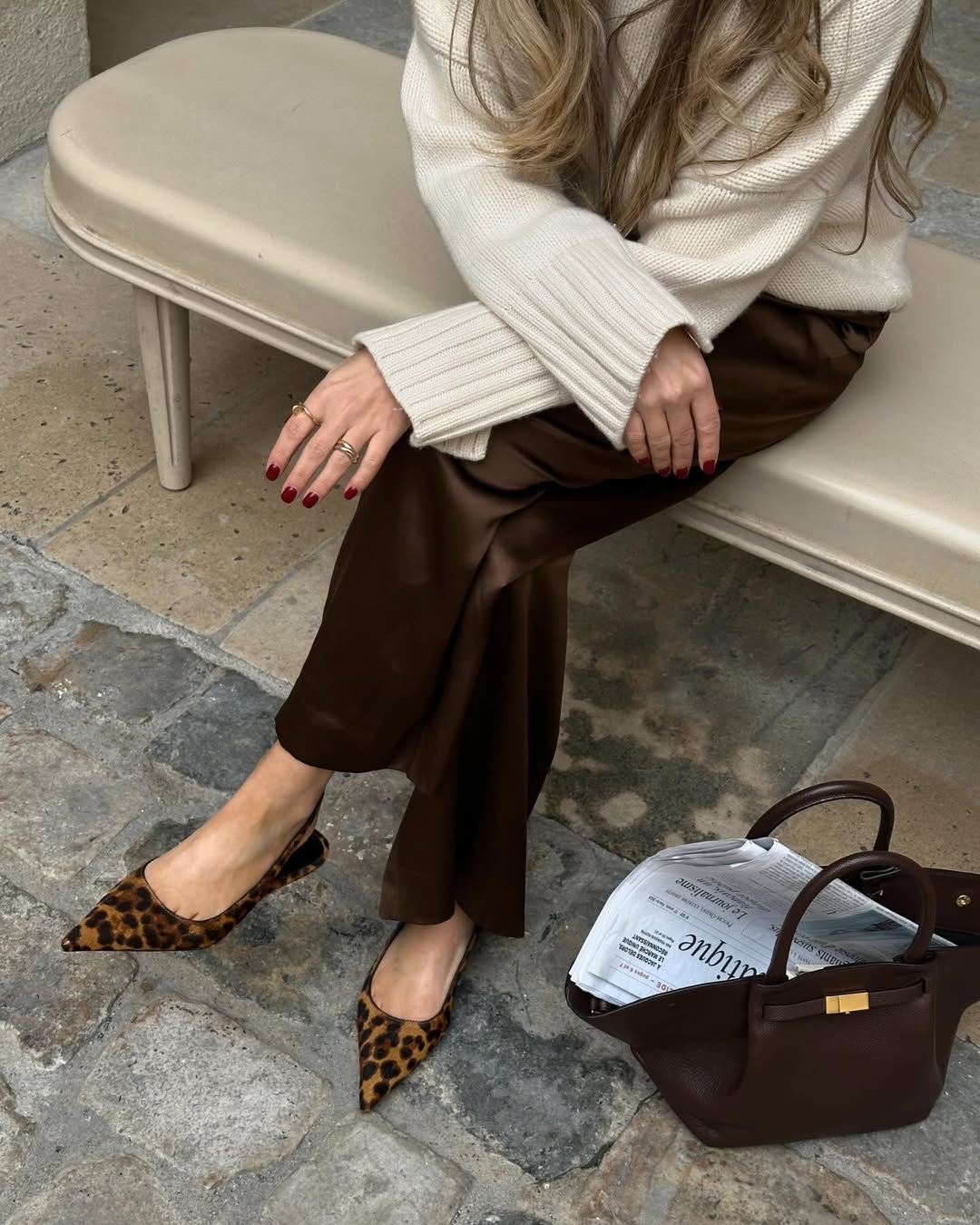 Satenske hlače iz high streeta