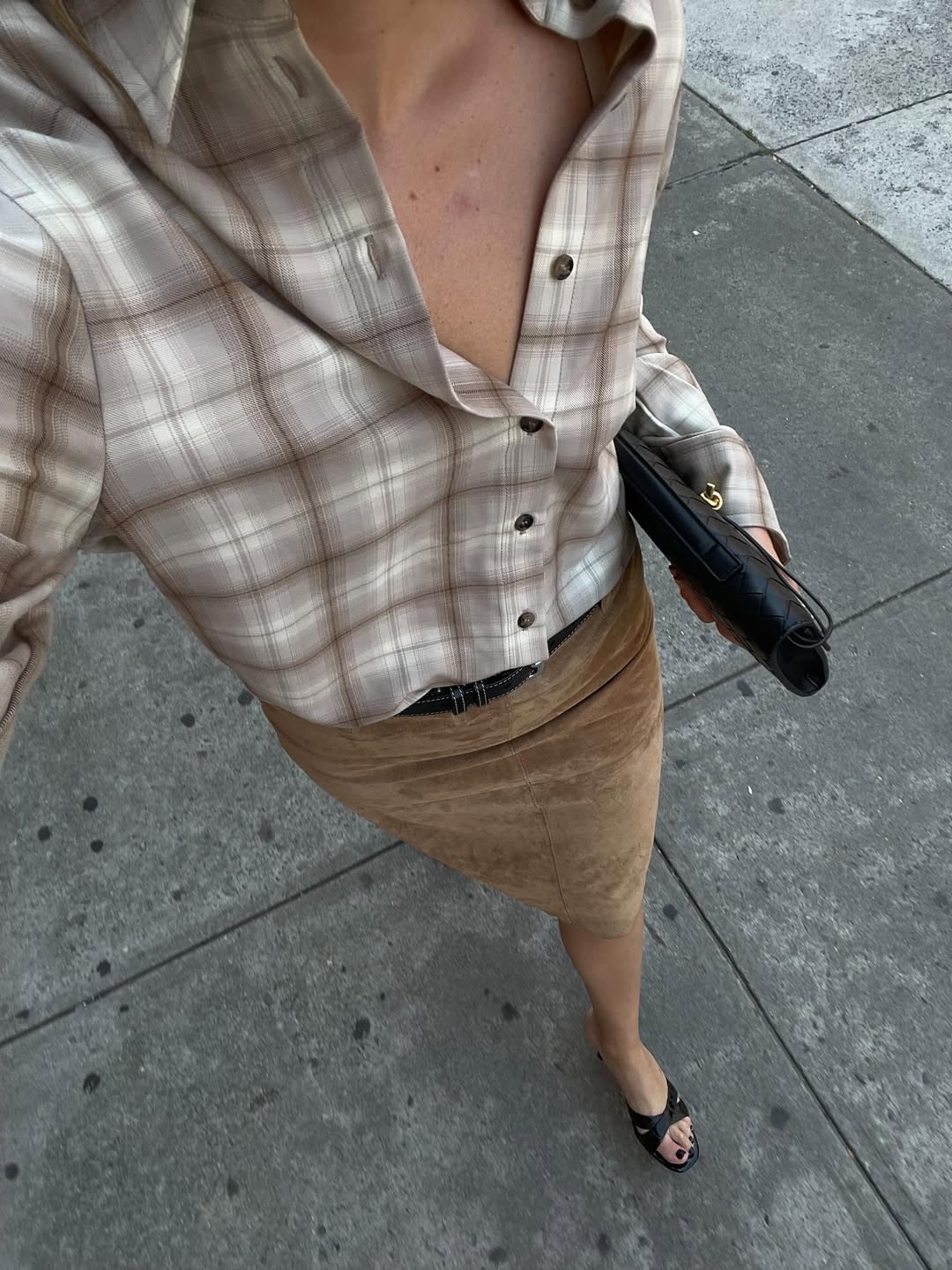 Chic kombinacije crne i smeđe boje