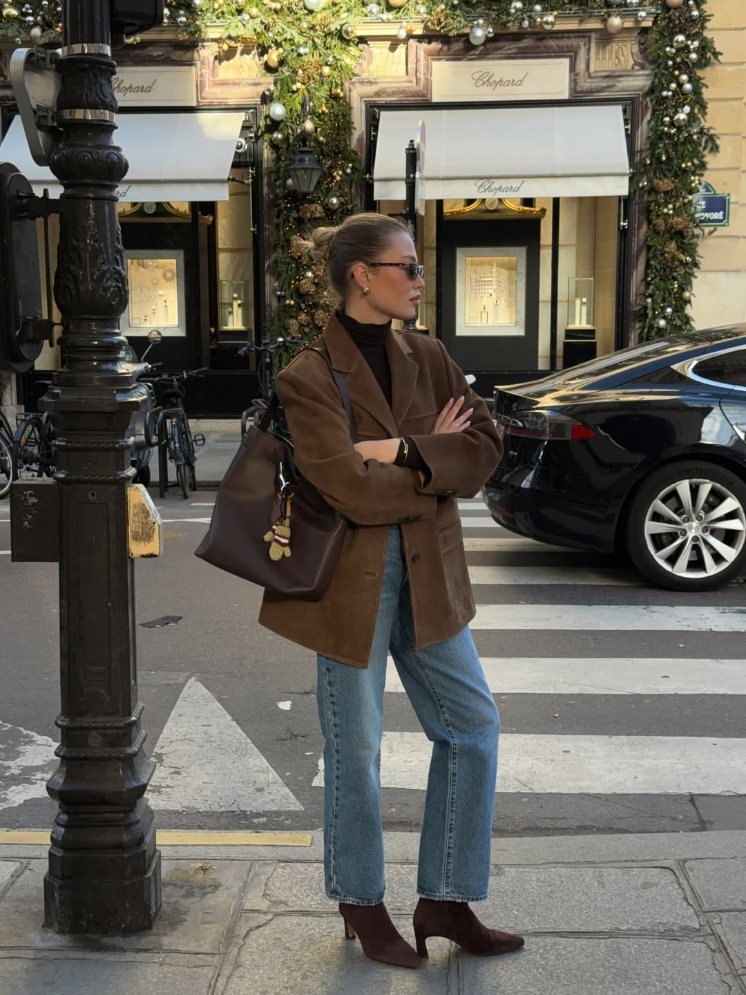 Chic kombinacije crne i smeđe boje