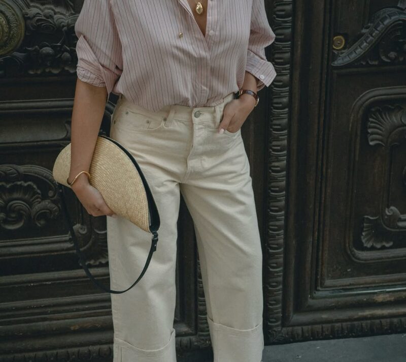 Beige traperice