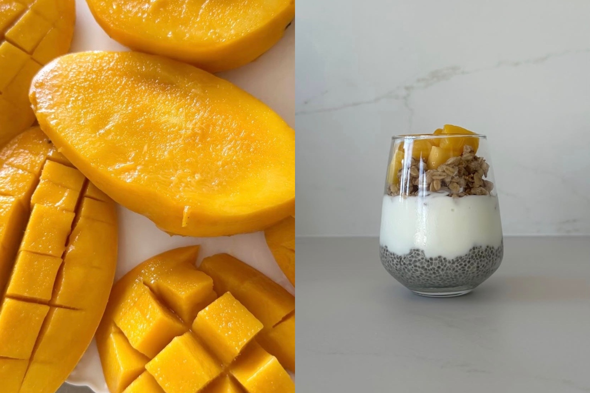 mango chia puding