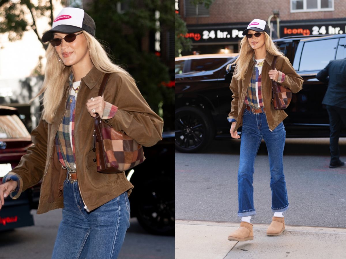 Bella Hadid jesenski outfit