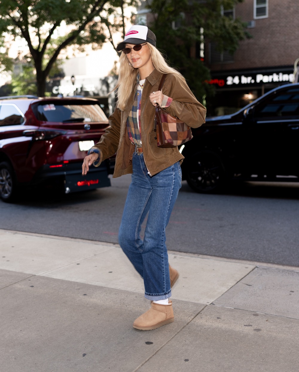 Bella Hadid jesenski outfit