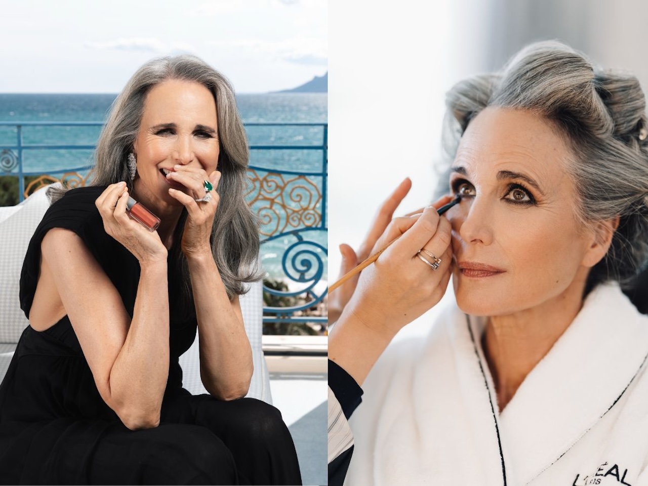 Andie MacDowell make-up